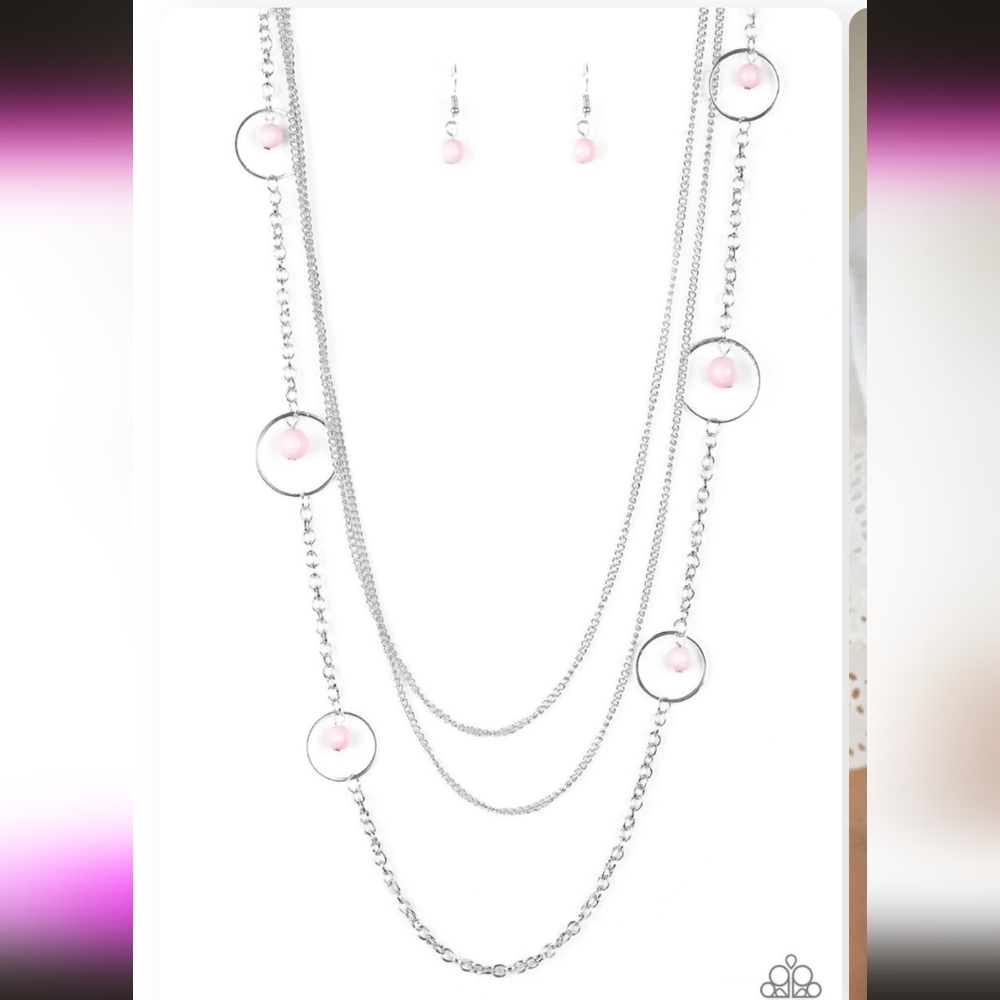 NWT Set Paparazzi collectively carefree PINK SET